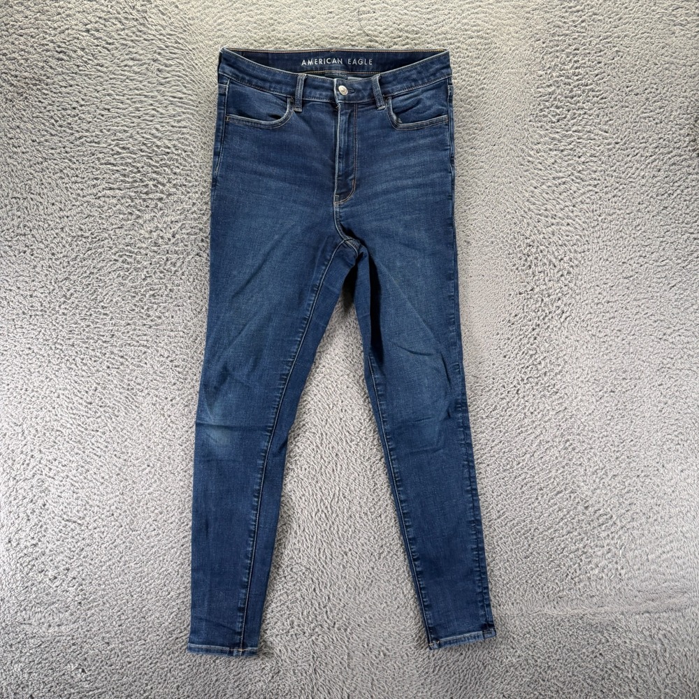 American Eagle Outfitters Next Level Jeans Womens 6 Blue Cotton Denim Jegging